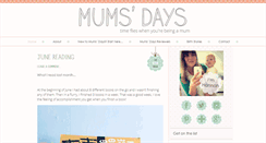 Desktop Screenshot of mumsdays.com